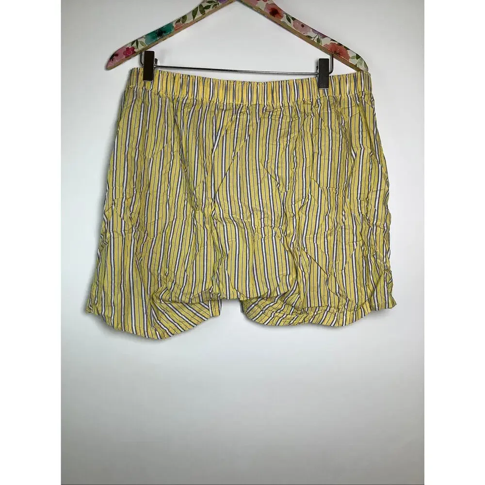 Polo Ralph Lauren Men's XL Yellow Classic Fit Cotton Woven Boxers Short C15-5
